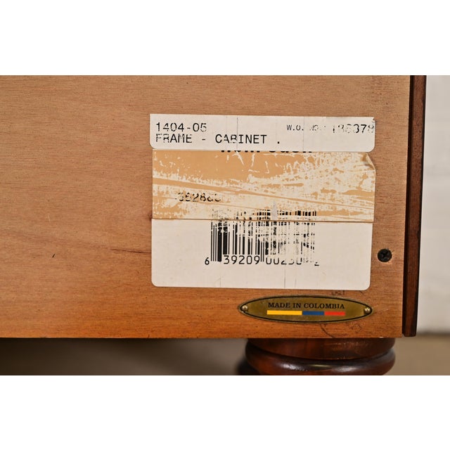 Ralph Lauren American Empire Carved Mahogany Highboy Dresser For Sale - Image 14 of 15