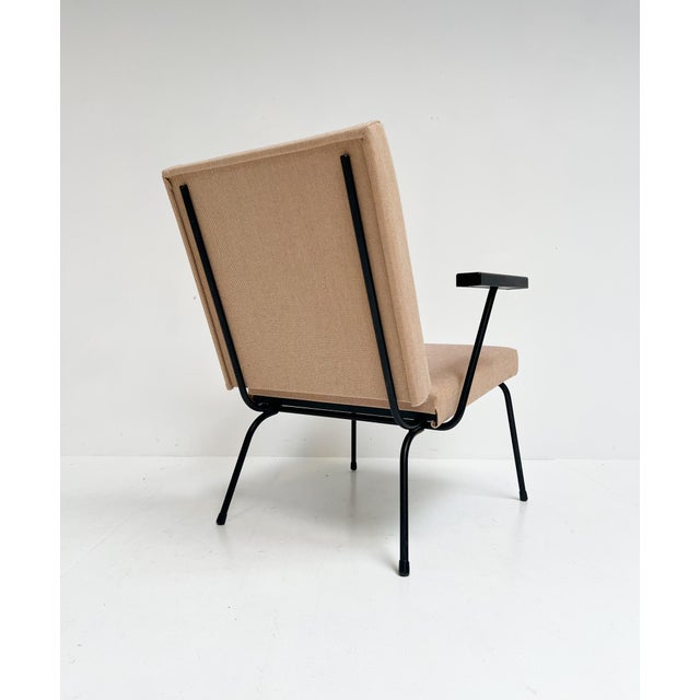 Cream Gispen 1407 Armchair by Wim Rietveld, 1950s For Sale - Image 6 of 15