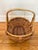 Late 20th Century Vintage Bamboo Gathering Basket For Sale - Image 5 of 8