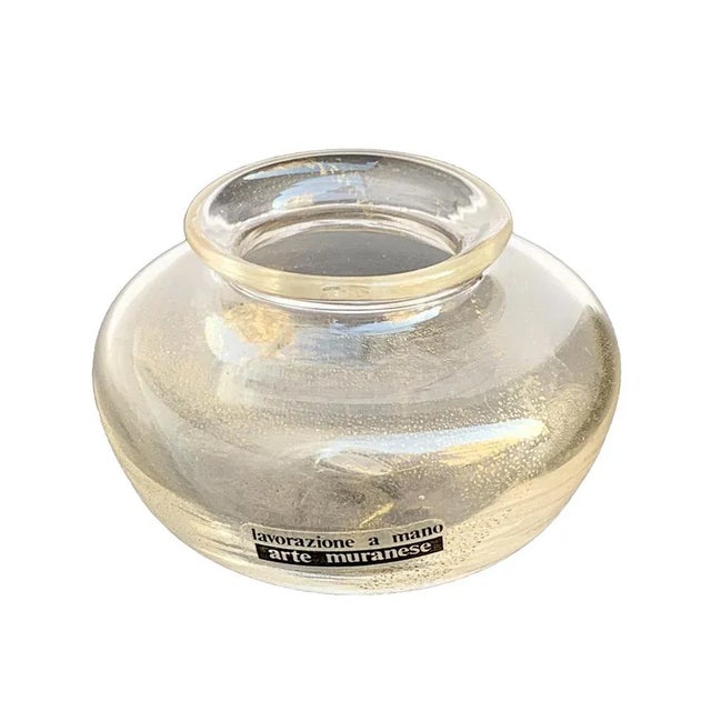 Two small bowls with gold. By Vetro Arte Muranese. Collectible Murano glass. This piece has an attribution mark, I am sure...