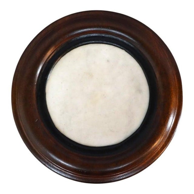 Antique Classical Carved Rosewood 1-Door Marble Top Mint Julep Drink Stand C1840 For Sale - Image 6 of 7