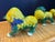 Chinoiserie Pair of Colorful Vintage Asian Foo Dogs, 1980’s For Sale - Image 3 of 6