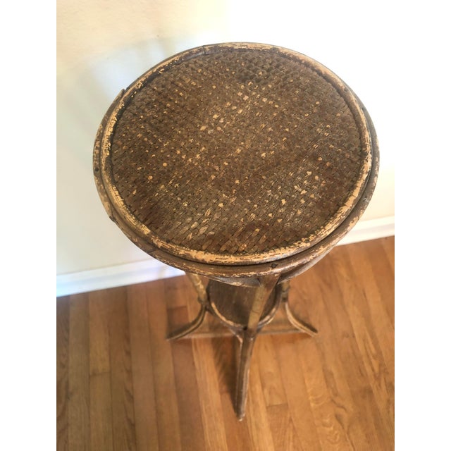 English Tall Two Tier Bamboo Plant Stand For Sale - Image 12 of 12