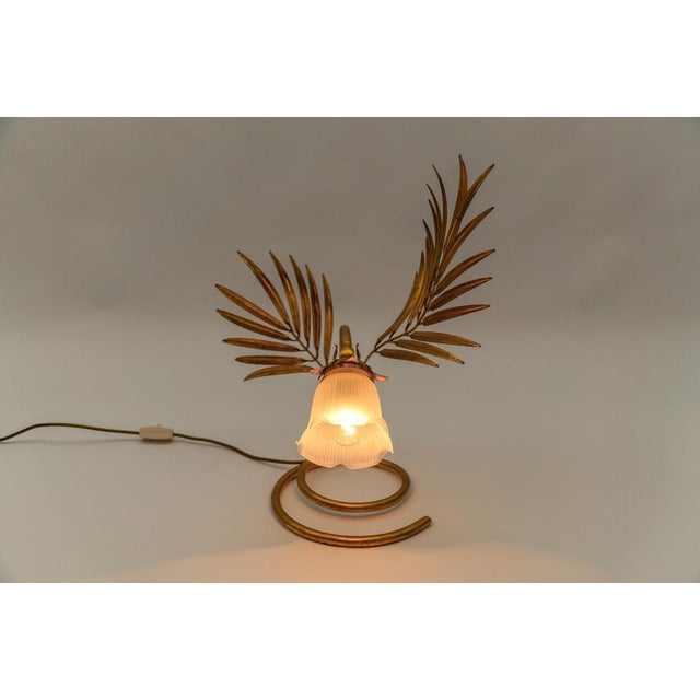 Hollywood Regency Palm Table Lamp from Hans Kögl, 1970s For Sale - Image 4 of 14