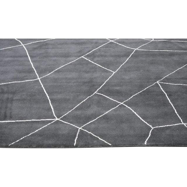 Moroccan Hand Knotted Wool Rug, 8'x10'1" For Sale - Image 4 of 4