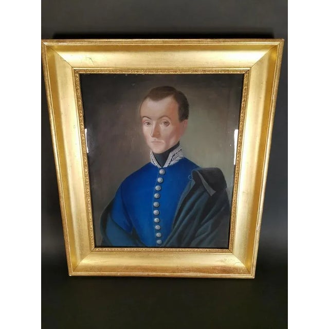 Portrait of French Officer, 19th Century, Pastel, Framed For Sale - Image 4 of 11