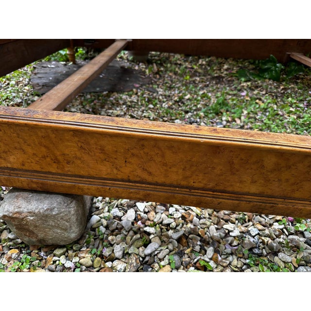 Louis Philippe Style Bed in Burr Wood, 1800s For Sale - Image 5 of 18