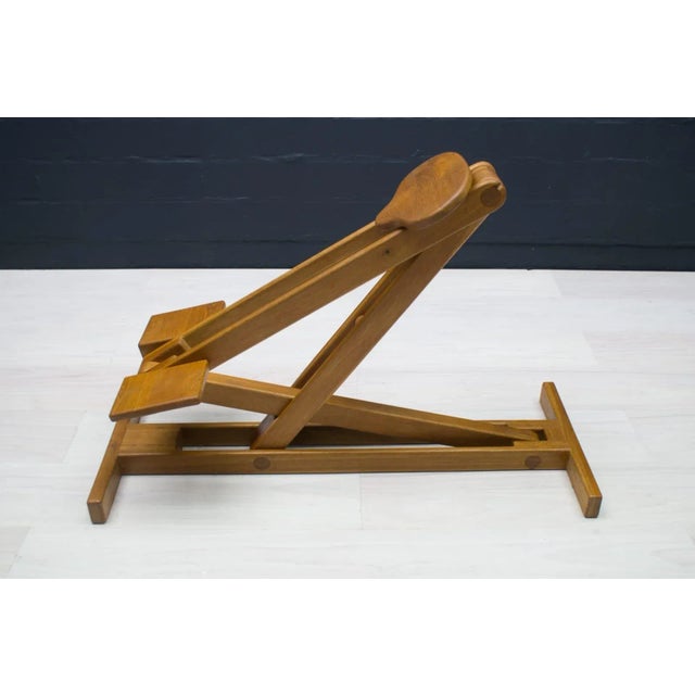 1960s Scandinavian Adjustable Wooden Stool, 1960s For Sale - Image 5 of 17