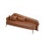 Contemporary Bhutan Brown Leather Daybed by Javier Gomez For Sale - Image 3 of 3