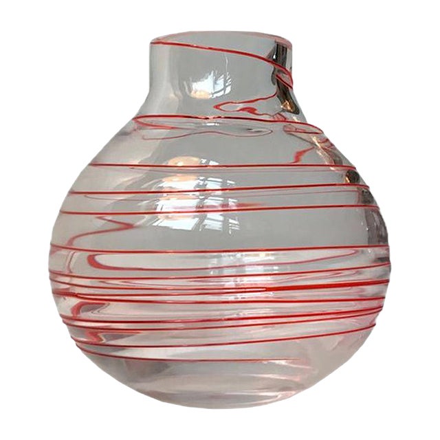 Murano Glass Vase by Carlo Moretti, 1970s For Sale