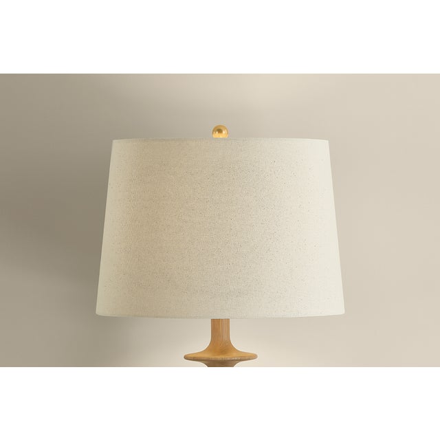 2020s Hudson Valley Lighting Jefferson Heights 15 in. 1 Light Table Lamp in Aged Brass Finish For Sale - Image 5 of 11