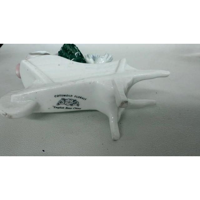 Cotswold Florals English Bone China Wheelbarrow of Flowers Figurine 5159b For Sale - Image 11 of 18