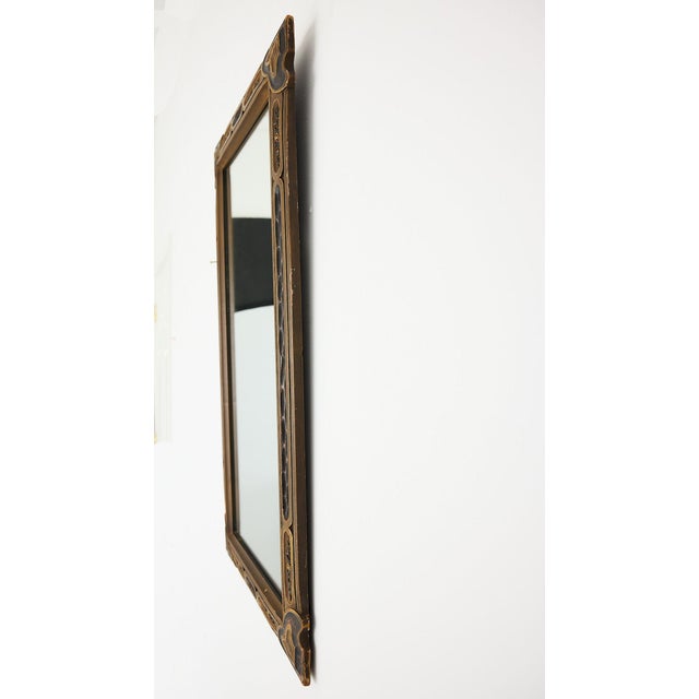 Early 20th Century Art Nouveau Giltwood Mirror With Floral Motifs, Circa 1910 For Sale - Image 5 of 13