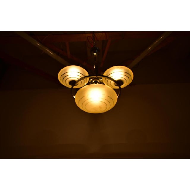 Art Deco Chandelier, 1930s For Sale - Image 16 of 18