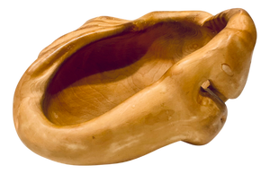 Vintage Swedish Burl Wood Bowl, 1940s
