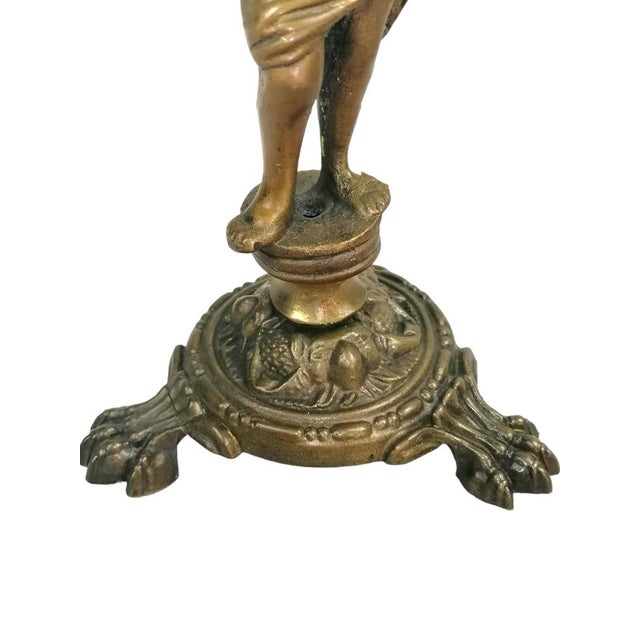 Bronze Candelabra with Putto, in Flawless conditions. Designed 1920 to 1949