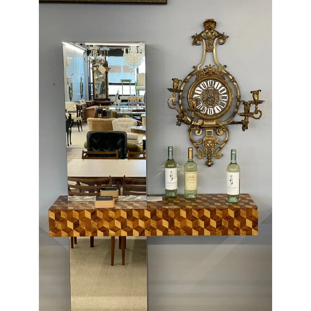 Rare Bronze Cartel Clock Wall Sconce, Lerolle Freres, Paris A large and impressive French Cartel Clock having four...