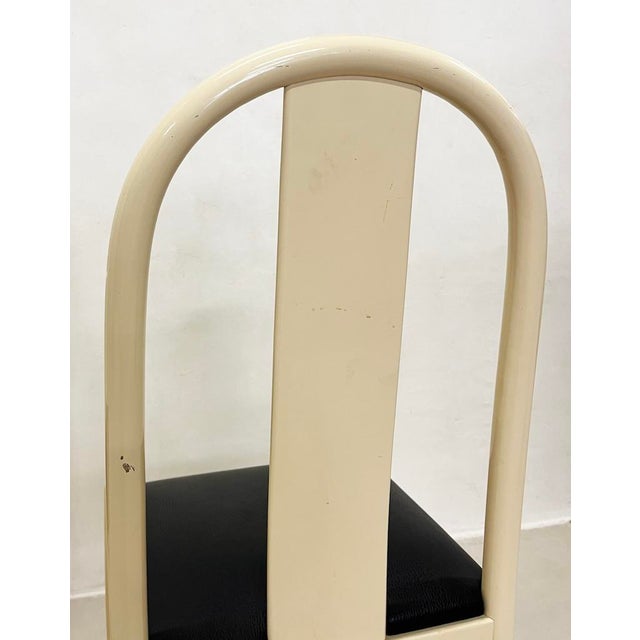Lacquered Wooden Chairs, 1980s, Set of 4 For Sale - Image 9 of 11