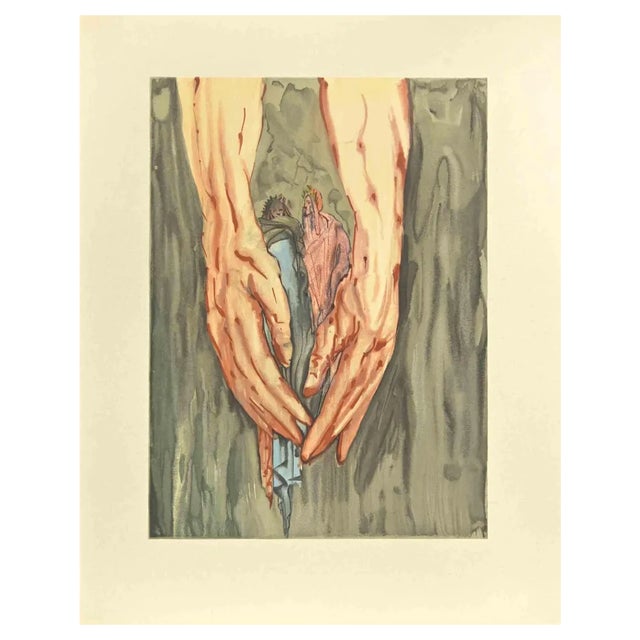 Salvador Dalí, Hell, Woodcut, 1963 For Sale