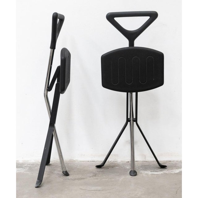 1980s Folding Chairs Casamania Mod. Olé by Frezza, Italy, 1980s, Set of 2 For Sale - Image 5 of 17