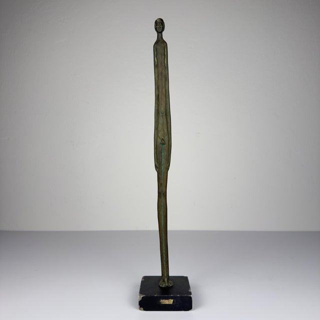 Vintage Bronze Shadow of the Evening Sculpture, Italy, 20th Century For Sale - Image 17 of 17