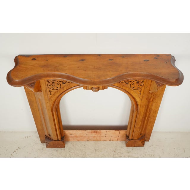 Late Victorian Eastlake Wood Mantel For Sale - Image 10 of 11
