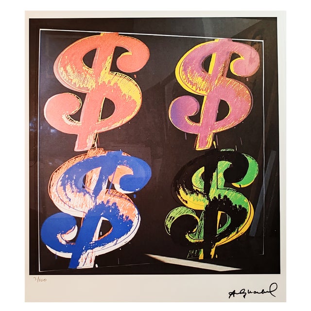 After Andy Warhol, The Dollars, Lithograph, 1980s For Sale