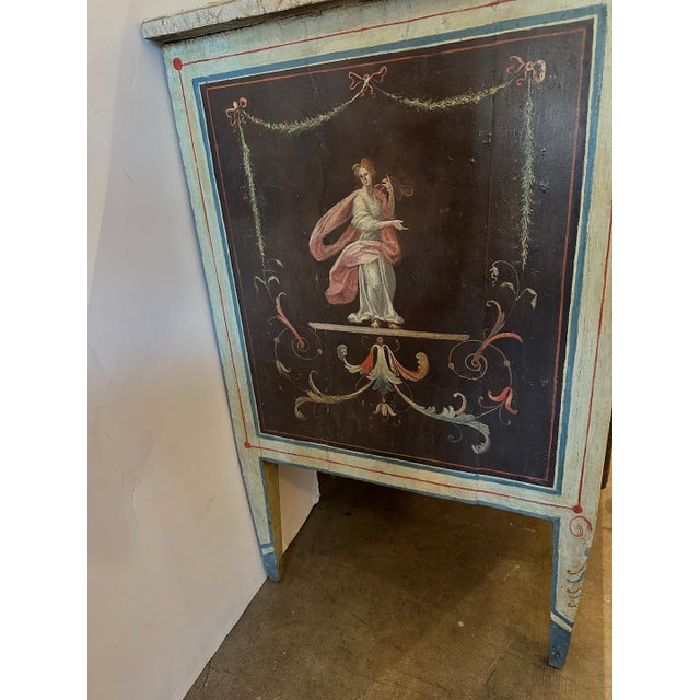 18th Century Neoclassical Painted Commode For Sale - Image 5 of 7