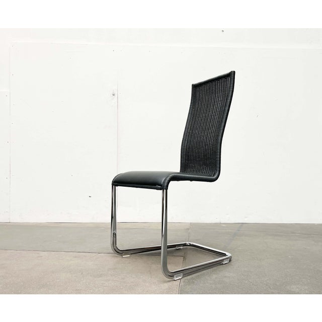 German B25 Gray Cantilever Chairs with Fixed Leather Cushions from Tecta by Tecta and Jean Prouve, Set of 2 For Sale - Image 3 of 18