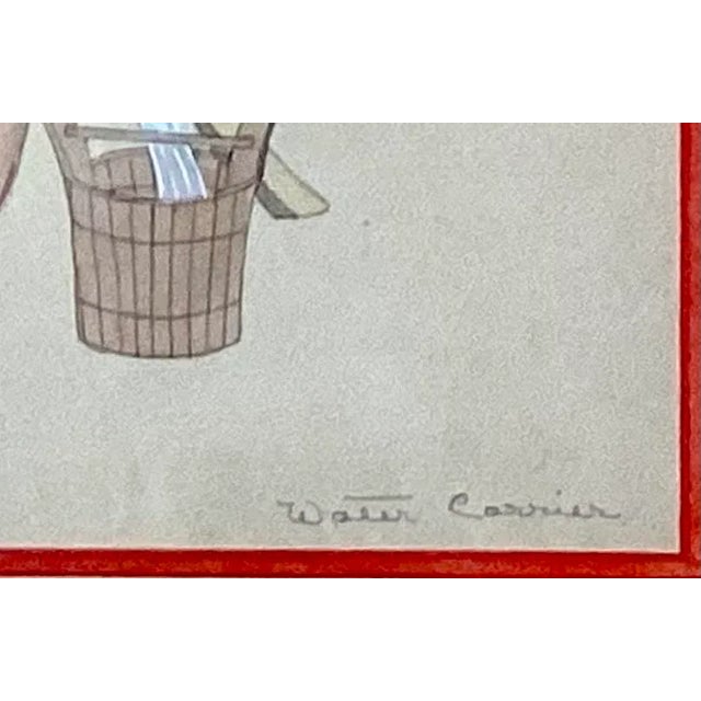 Set of Twelve Chinese Gouache Paintings in Bamboo Frames For Sale - Image 10 of 13