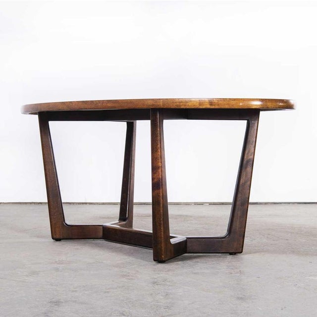 Czech Low Oval Occasional Table from Drevotvar, 1970s For Sale - Image 10 of 10