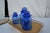 Mid-Century Modern Mid 20th Century Takahashi Hand Blown Cobalt Blue Glass Apothecary Jars With Lids- Set of 3 For Sale - Image 3 of 11