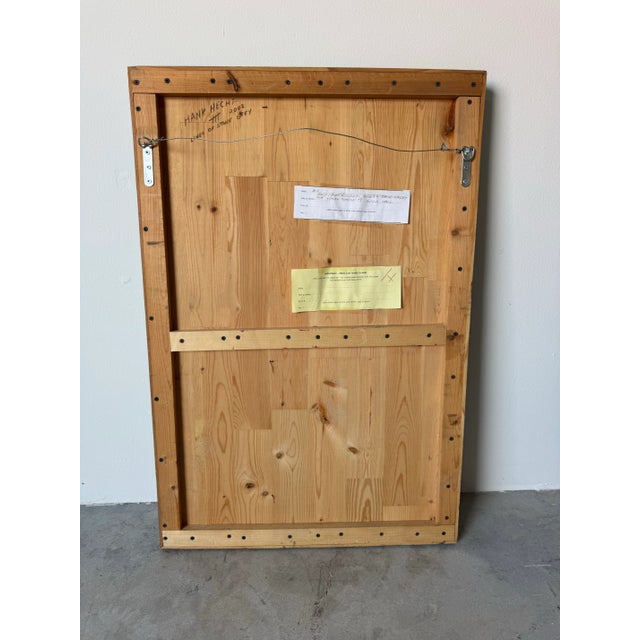 2002 Hank Hecht “Lines of Stone Grey” Mixed Media Geometric Abstract Wall Sculpture/ Sold For Sale - Image 11 of 11