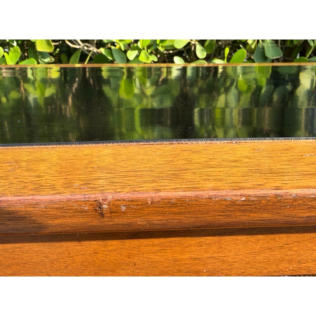 Vintage American of Martinsville Mid-Century Walnut End Table With Cane Shelf, MCM For Sale - Image 11 of 12