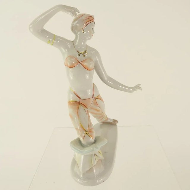 Mid-Century Modern Porcelain Dancer Figure, 1960s For Sale - Image 3 of 7