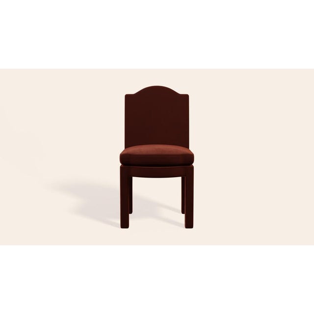 Cinnamon Velvet Leo Dining Chairs by Ceraudo, Set of 2 For Sale - Image 4 of 8