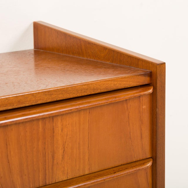 Small Danish Teak Nightstand, 1960s For Sale - Image 10 of 11