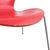 Series 7 Chairs by Arne Jacobsen for Fritz Hansen Red, Set of 3 For Sale - Image 10 of 13