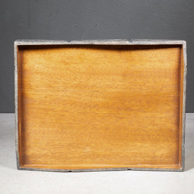 R & Y Augousti Shagreen Decorative Rhombas Box For Sale - Image 11 of 12