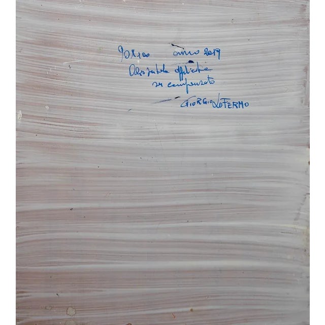 Contemporary Giorgio Lo Fermo, Abstract Composition, 2020, Original Oil on Canvas For Sale - Image 3 of 4