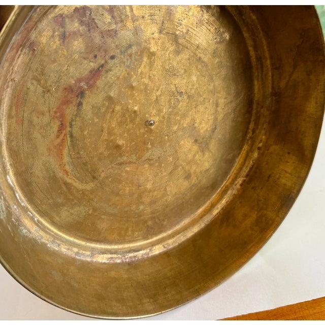 Late 20th Century 20th Century Round Brass Umbrella Stand For Sale - Image 5 of 7