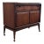 Mid 20th Century Modern Walnut Dry Bar / Cabinet on Casters For Sale