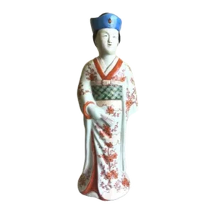 Vintage Asian Female Emperess Handcrafted Hand Painted Porcelain Figurine