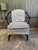 Pair of Vintage black painted barrel back tub chairs Unmarked but well made sturdy, and comfortable Upholstery is good...