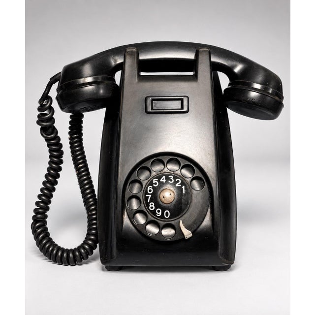 Vintage Ericsson Bakelite Rotary Wall Telephone For Sale In New York - Image 6 of 7