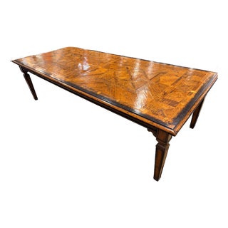 Oak Dining Table With Two Leafs For Sale