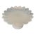 Vintage Translucent White Petal Shaped Cookie Cake Plate Stand Fruit Bowl For Sale