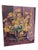 Early 20th Century Still Life Flower Bouquet Oil Painting on Canvas You can see the nail heads used to hold the stretched...