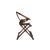 Burnt Umber Vintage Chinese Folding Horseshoe-Back Ru Yi Medallion Motif Folding Armchair For Sale - Image 8 of 11