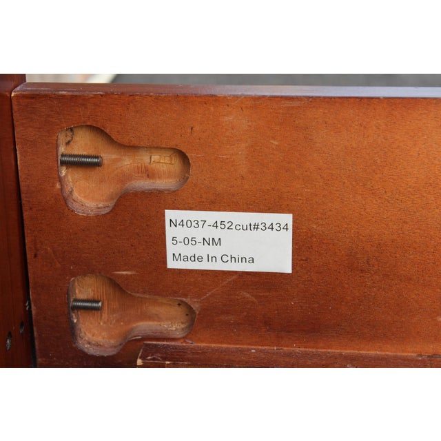 Broyhill Mahogany King-Size Bed From the 100th Anniversary Collection For Sale - Image 18 of 18